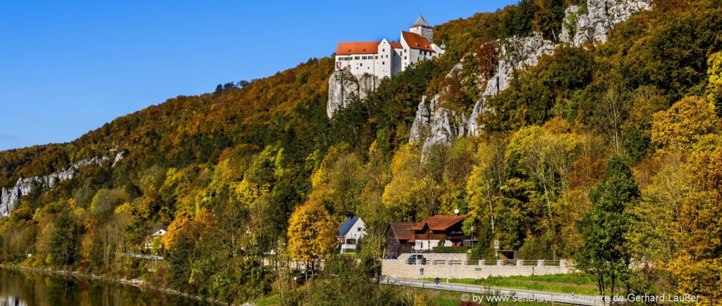 Wandern zur Burg Prunn im Altmühltal Anfahrt Bilder Ausflugsziel