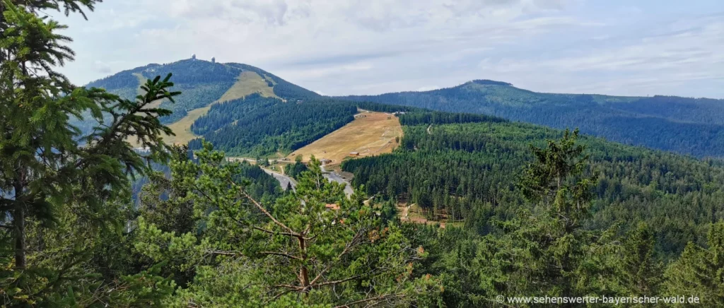 Aussichtspunkt Wagnerspitze Brennes zum Arber