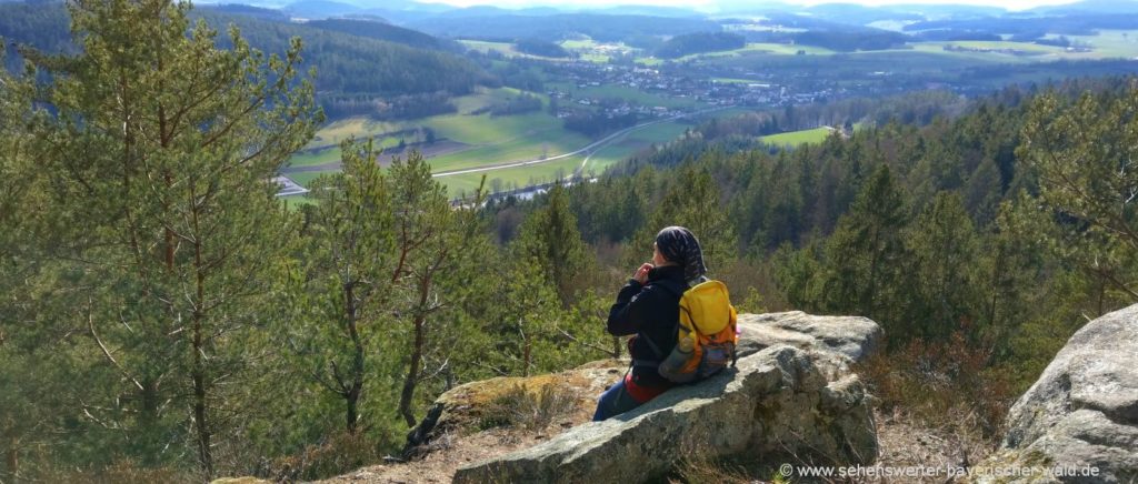 Rundweg ab Blaibach Predigtstuhl Miltach Jägerkreuz Aussichtspunkt