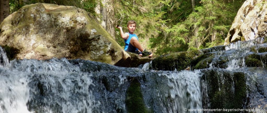 Wanderung in der Wildbachklamm Rissloch Wasserfälle Bodenmais