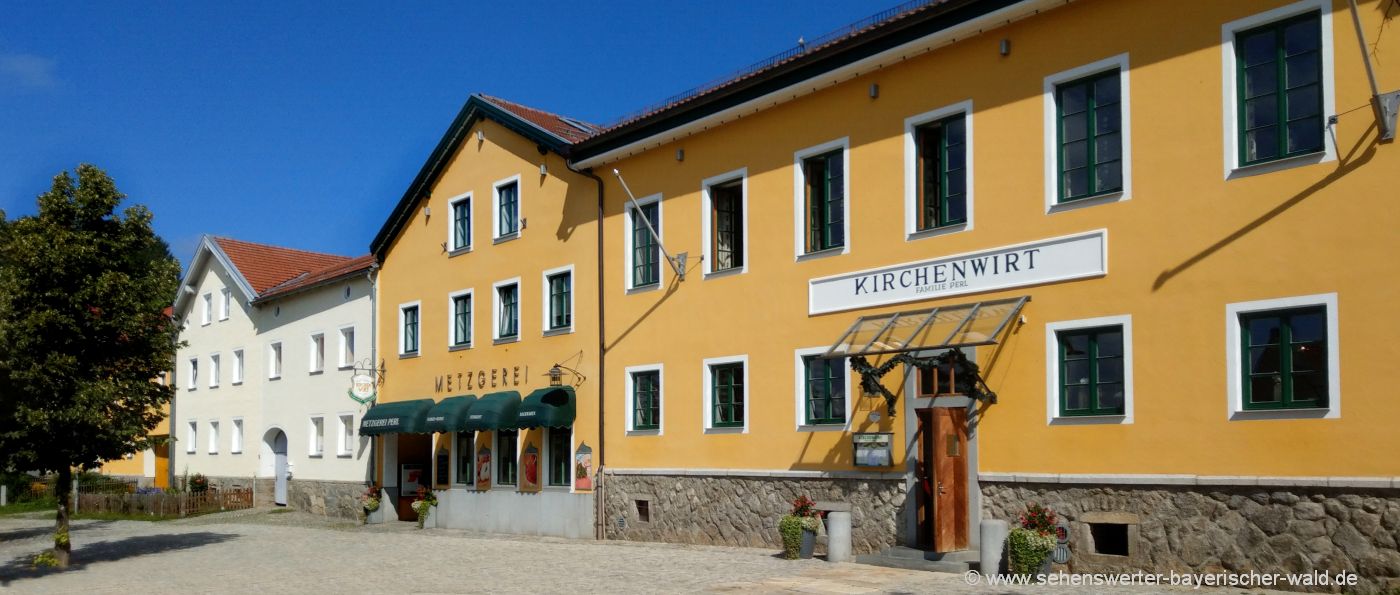 kirchdorf-im-wald-dorfplatz-gasthof-ausflugsziele
