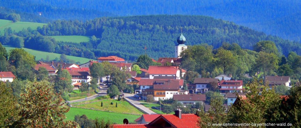 Ausflugsziel Lam am Fuße vom Osser Berg Sehenswürdigkeiten entdecken