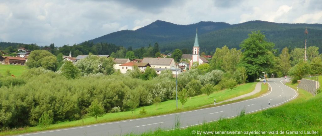 Blick auf Lohberg am Osser im Bayerischen Wald lohberg-ferienort-ausflugsziele-bayerischer-wald-osser-sehenswuerdigkeiten