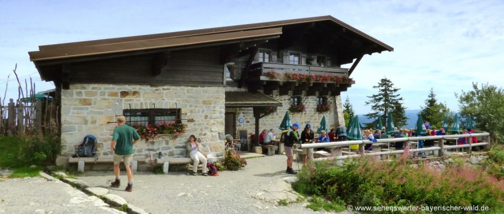 Einkehrhütten im Bayerischen Wald Berggasthof Lusen Schutzhaus