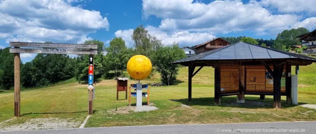 Infotafel zum Planetenwanderweg im Reschbachtal Sonnensystem