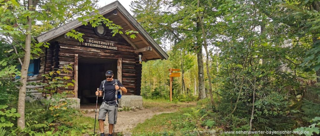 Wanderung ab Mauth über die große Kanzel zur Steinbachklause Schutzhütte