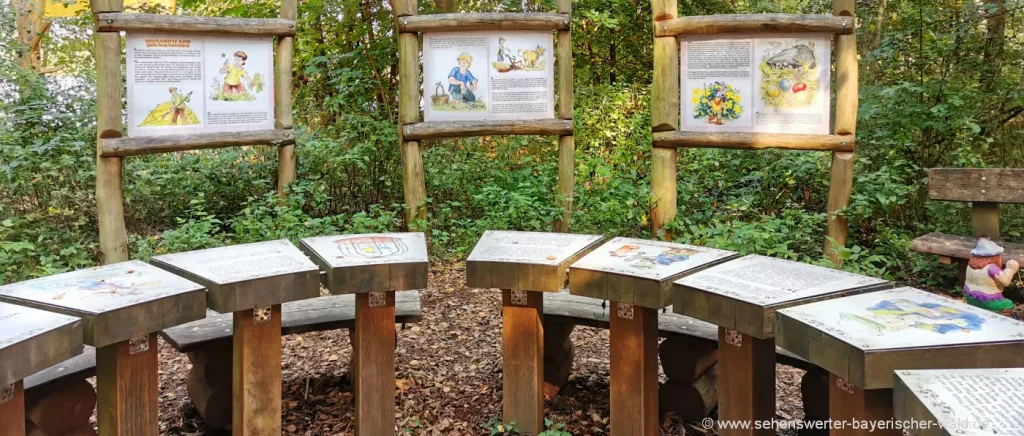 Märchengarten am Murner See Märchen für Kinder im Märchenwald Oberpalz