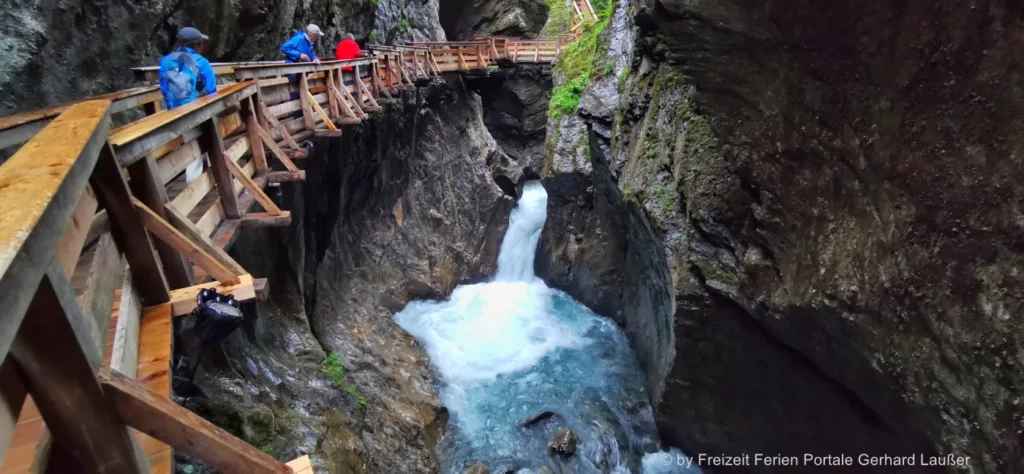 Österreich Attraktionen Kaprun Sigmund Thun Klamm Wasserfall Highlight Ausflug