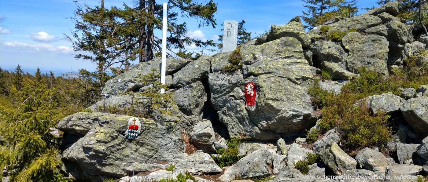 Grenzsteig Bayern Tschechien Grenzwappen Runde