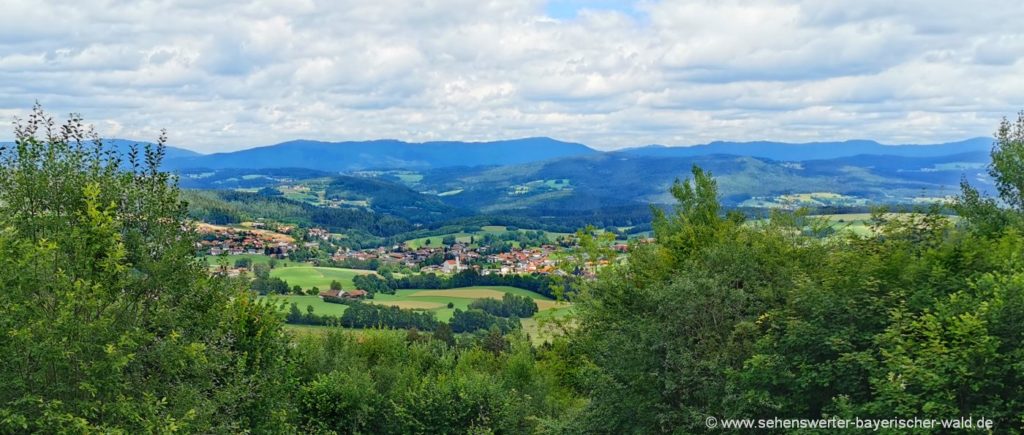 Igleinsberg Rundweg mit Aussichtspunkt auf Prackenbach