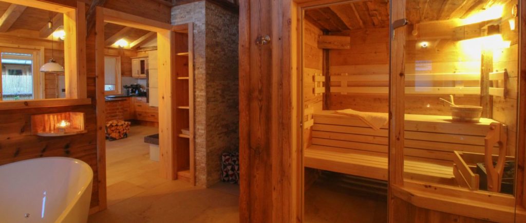 Romantikhütte mit Wellness Chalet mit Sauna in Bayern