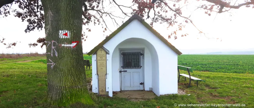 Watzlik Kapelle am Wanderweg Winzerer Höhen Adlersberg