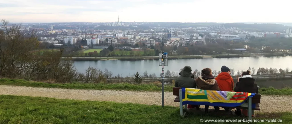 Aussichtspunkt "Grüne Bank" auf den Winzerer Höhen