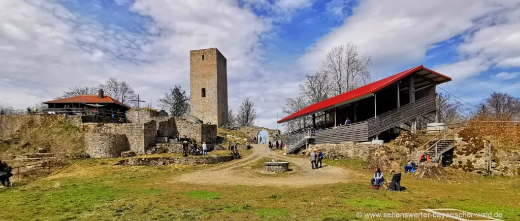 Ausflugsziele Rötz Burgruine Schwarzenburg am Schwarzwhirberg