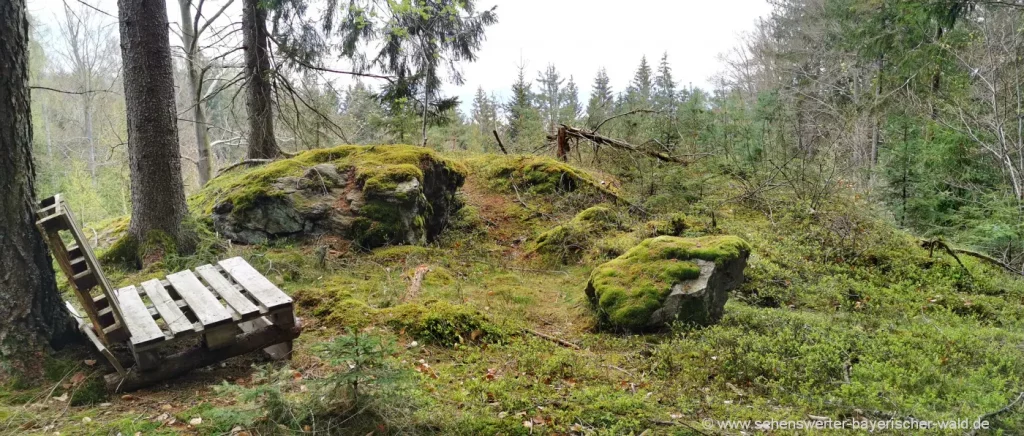 Felsformation Drachenstein am Rundwanderweg Rötz Kühberg & Brunstberg