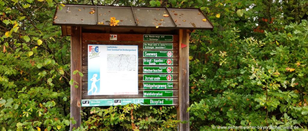 Ökopfad Saldenburg Rundweg mit 1,5 km Länge im Dreiburgenland