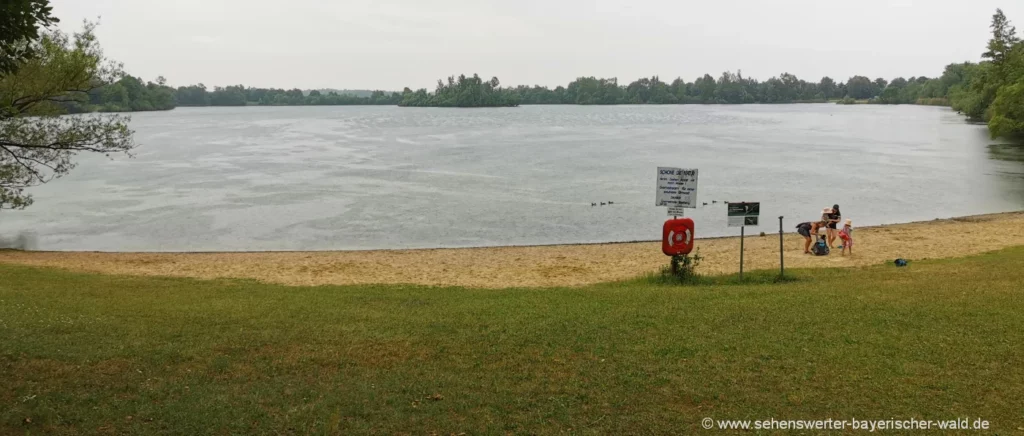 Sarchinger Weiher bei Regen Freizeitangebote in Barbing Baden im Sarchinger Weiher