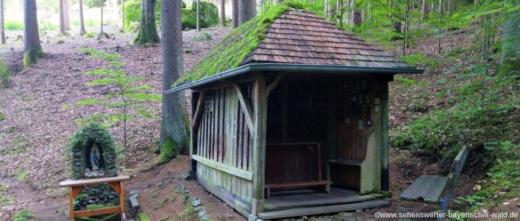 Wanderung zur Heilig Bründl Kapelle mit Mariengrotte bei Süssenbach