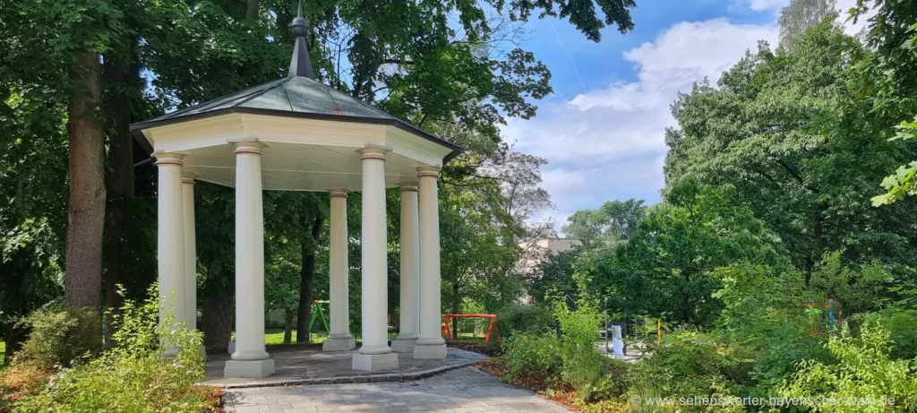 Attraktionen in Teublitz: Pavillon im Stadtpark, Monopteros aus dem 19. Jhd.