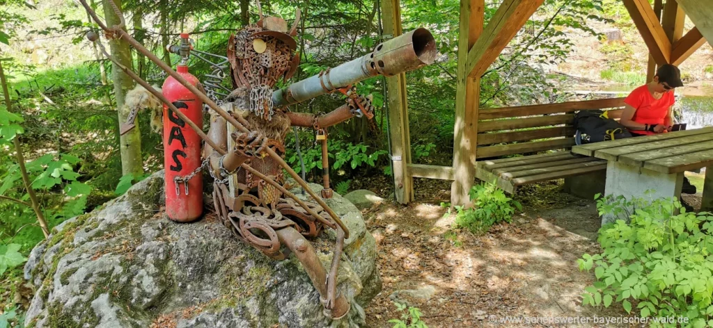 Wanderung Teufelsbrücke, Kohlenmeiler & Cerchovsteig bei Waldmünchen