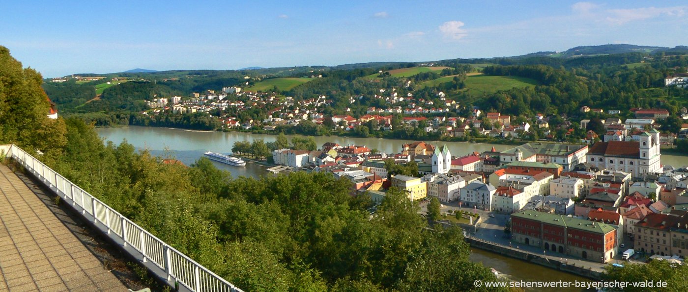 Wandern Landkreis Passau Reiseziel Niederbayern Stadt