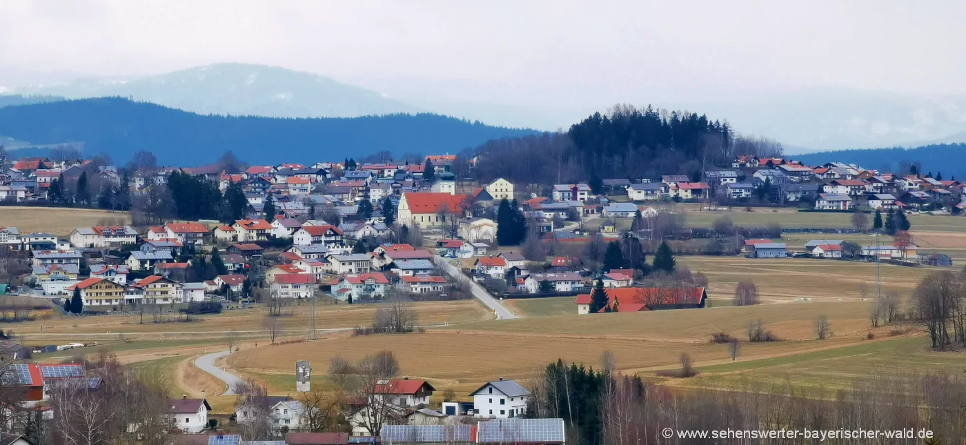 Sehenswürdigkeiten Zachenberg Ausflugsziele Landkreis Regen Ort Ansicht