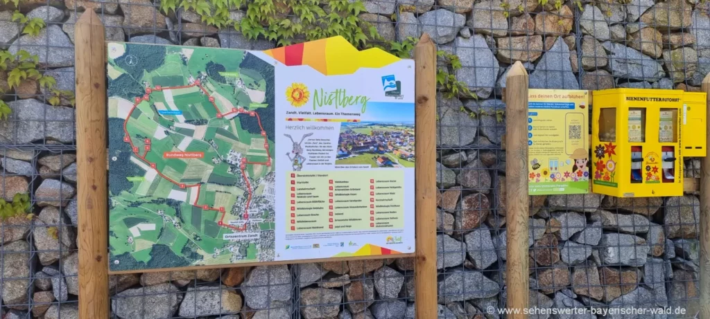 Wanderkarte Zandt Nistlberg Rundweg Naturlehrpfad