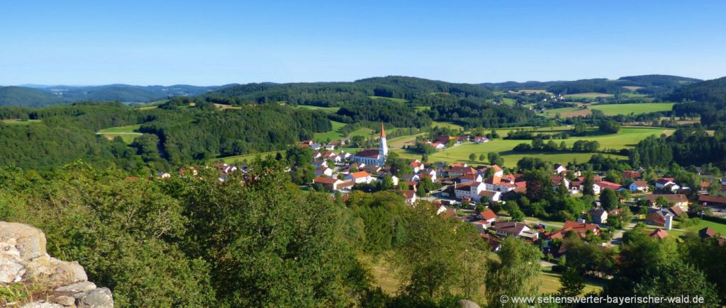 Burgruine Lobenstein in Zell Aussichtspunkt in der Oberpfalz