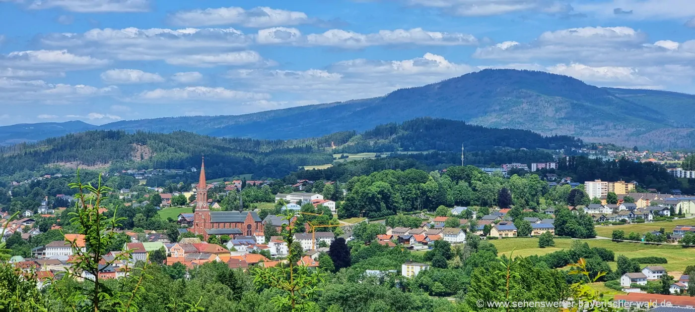 Aussichtspunkt Einsiedelei Felsen Zwiesel Aussichtsfelsen Landkreis Regen