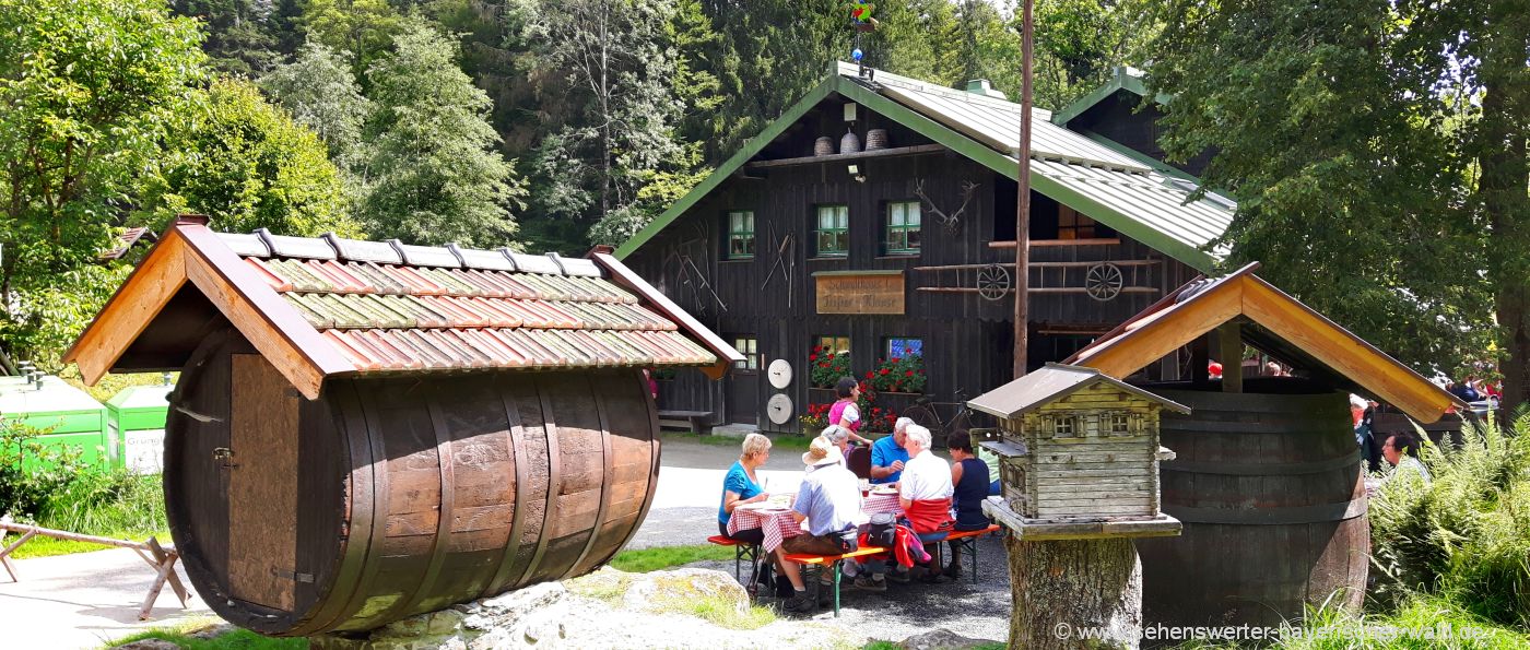 Ausflugslokal Schwellhäusl mit Biergarten im Nationalpark Bayerischer Wald zwieslerwaldhaus-schwellhäusl-rundweg-nationalpark-ausflugslokal